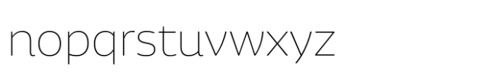 Aalto Sans Essential Alt Thin Font LOWERCASE