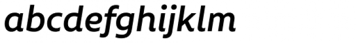 Aalto Sans Essential Medium Italic Font LOWERCASE