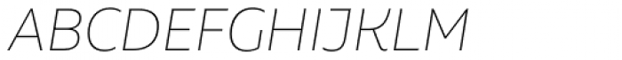 Aalto Sans Essential Thin Italic Font UPPERCASE