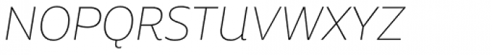 Aalto Sans Essential Thin Italic Font UPPERCASE