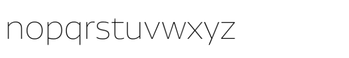 Aalto Sans Pro Thin Font LOWERCASE