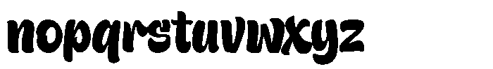 Aamora Font LOWERCASE