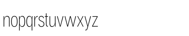 Aaux Pro Compressed Thin Font LOWERCASE