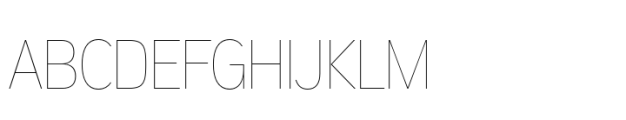 Aaux Pro Condensed Hairline Font UPPERCASE