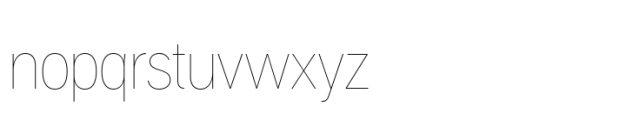 Aaux Pro Condensed Hairline Font LOWERCASE