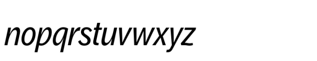Aaux Pro Condensed Italic Font LOWERCASE