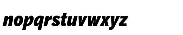 Aaux Pro Condensed Ultra Italic Font LOWERCASE