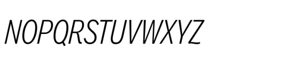 Aaux Pro Cyrillic Compressed Light Italic Font UPPERCASE