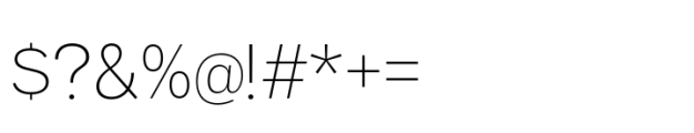 Aaux Pro Cyrillic Thin Font OTHER CHARS