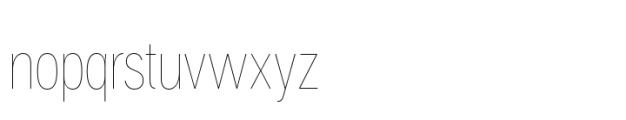 Aaux Pro Greek Compressed Hairline Font LOWERCASE