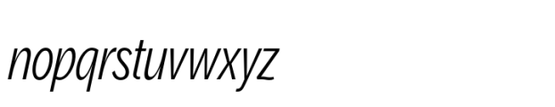 Aaux Pro Greek Compressed Light Italic Font LOWERCASE