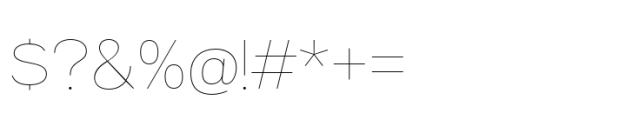 Aaux Pro Greek Wide Hairline Font OTHER CHARS