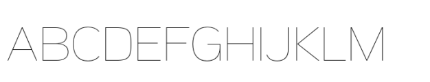 Aaux Pro Greek Wide Hairline Font UPPERCASE