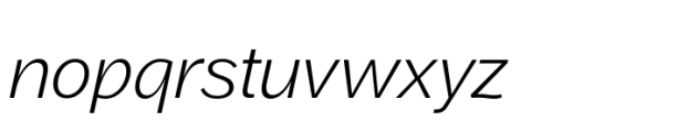 Aaux Pro Greek Wide Light Italic Font LOWERCASE