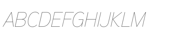 Aaux Pro Hairline Italic Font UPPERCASE