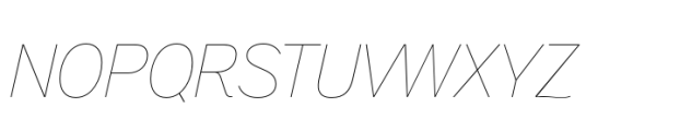 Aaux Pro Hairline Italic Font UPPERCASE