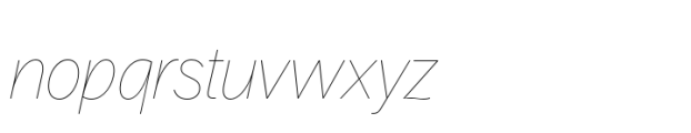 Aaux Pro Hairline Italic Font LOWERCASE