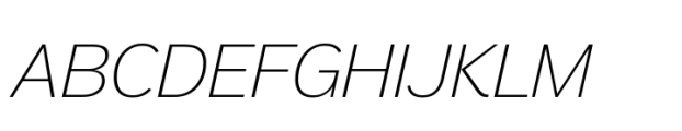 Aaux Pro Pan European Wide Aaux Pro Pan Euro Wide Thin Italic Font UPPERCASE