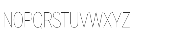 Aaux Pro Paneuropean Compressed Hairline Font UPPERCASE
