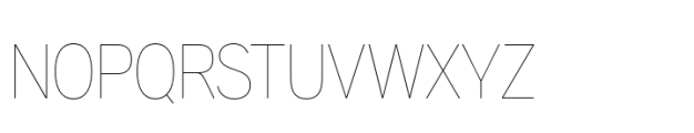 Aaux Pro Paneuropean Condensed Hairline Font UPPERCASE