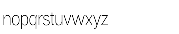 Aaux Pro Paneuropean Condensed Thin Font LOWERCASE