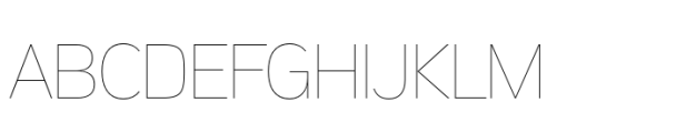 Aaux Pro Paneuropean Hairline Font UPPERCASE
