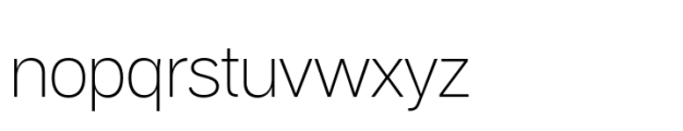 Aaux Pro Paneuropean Thin Font LOWERCASE