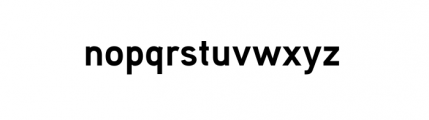 Aaux Next Bold Font LOWERCASE