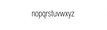 Aaux Next Complete Compressed Light Font LOWERCASE