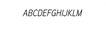 Aaux Next Complete Condensed RegularItalic Font UPPERCASE