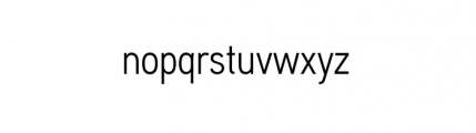 Aaux Next Complete Condensed Regular Font LOWERCASE