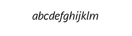 Aaux Next Complete MediumItalic Font LOWERCASE