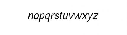 Aaux Next Complete MediumItalic Font LOWERCASE