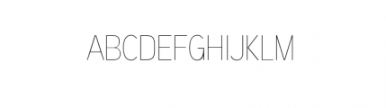 Aaux Next Condensed Family Condensed Hairline Font UPPERCASE