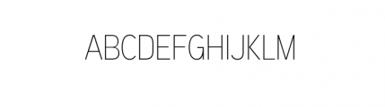 Aaux Next Condensed Pack A Condensed Thin Font UPPERCASE