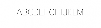 Aaux Next Thin Font UPPERCASE