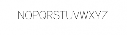 Aaux Next Thin Font UPPERCASE
