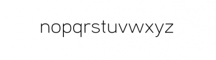 Aaux Next Wide Family Wide Light Font LOWERCASE