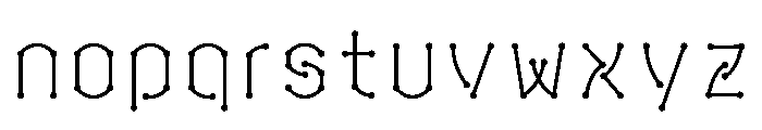 Ab Accent Regular Font LOWERCASE