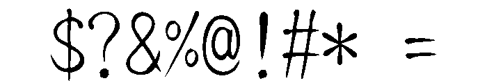 Ab Gahojin Regular Font OTHER CHARS