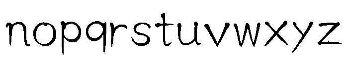 Ab Gahojin Regular Font LOWERCASE
