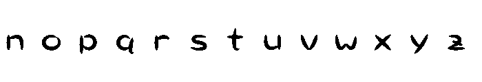 Ab Marubiizu B Regular Font LOWERCASE