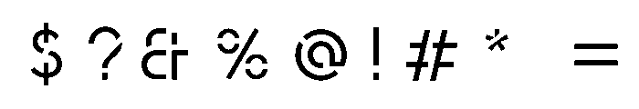 Ab Neostencil Regular Font OTHER CHARS