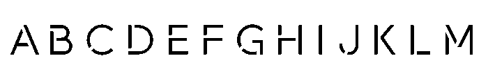 Ab Neostencil Regular Font UPPERCASE