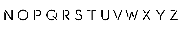 Ab Neostencil Regular Font UPPERCASE