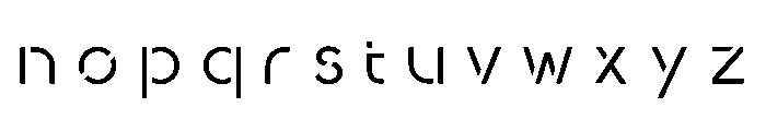 Ab Neostencil Regular Font LOWERCASE