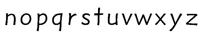 Ab Sakura Regular Font LOWERCASE