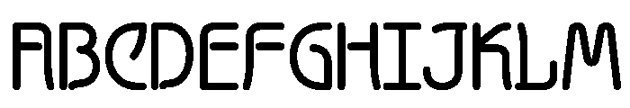Ab Suuten B Regular Font UPPERCASE