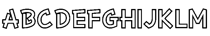 Ab Yanchag Open Regular Font UPPERCASE