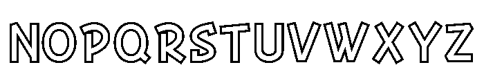 Ab Yanchag Open Regular Font UPPERCASE
